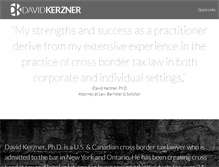 Tablet Screenshot of kerznerlaw.com